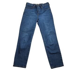 Everlane High Rise Slim Straight Ankle Cigarette Jeans Button Fly Size 28